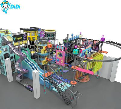 Plate-forme de jeux intérieurs pour enfants en acier inoxydable