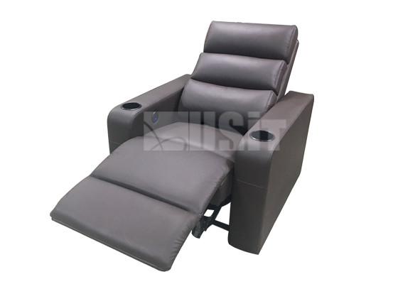 Sala de estar elétrica do teatro home do tamanho grande, sofá Brown escuro do Recliner de Electric Power