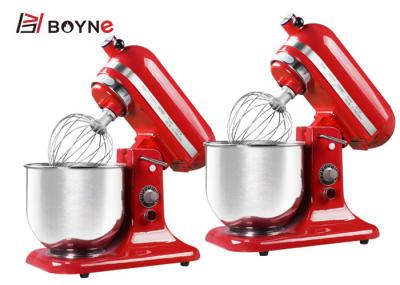 Misturador pequeno de aço inoxidável 5L 220v vermelho do leite do alimento para a padaria para o uso da casa