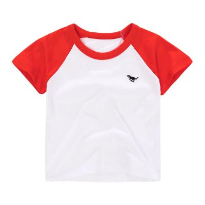 Crianças 140CM unisex vermelhas e brancas que refrigeram camisas bonitos do acampamento de verão T para o tempo quente