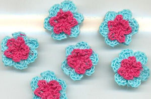 vintage crochet cup mats round motif doilies Crochet Applique headband flowers boutique