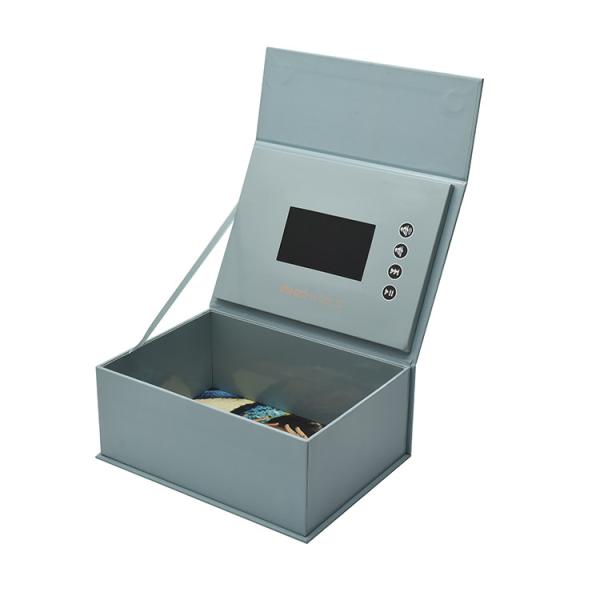 7 inch LCD screen boxes custom packaging and media LCD video gift box for advertising video box