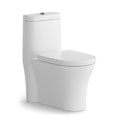 Toilette moderne à une pièce 700*370*760mm plus large S-trap P-trap Siphon évacuant les eaux Blanc Toilet en céramique Chaozhou