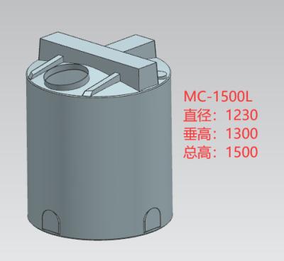 1500 Liters Round Prototype Rotational Molding 396 Gallons