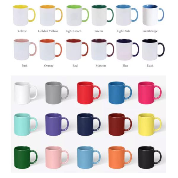 Holiday Selection Support Custom Logo Ceramic Hot Water Sublimation Heat Magic Mug