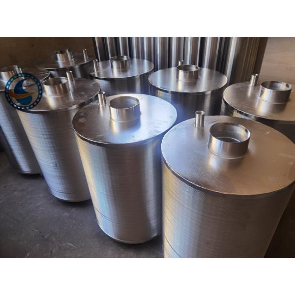 Slotted Cylindrical Wedge Wire Filter Basket Strainer 316l Stainless Steel