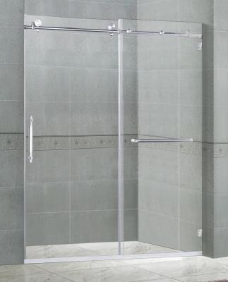10MM Clear Tempered Sliding Glass Shower Doors Easy Installation SGCC Certification