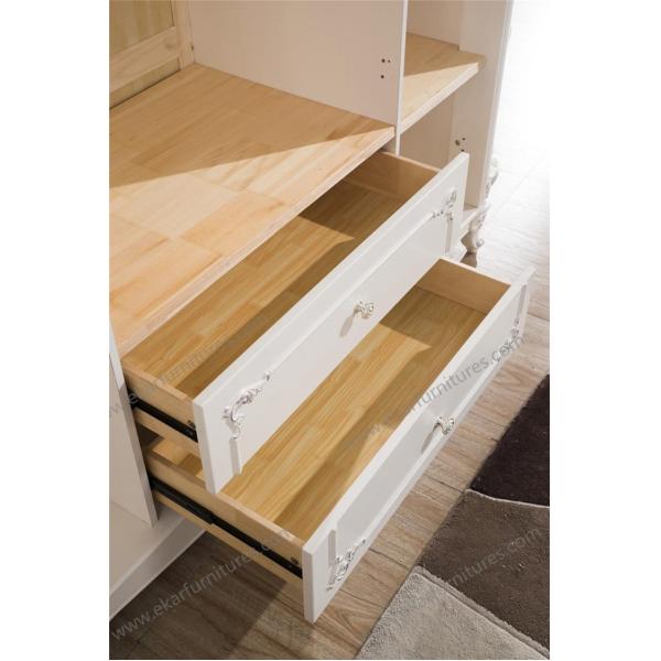 Neoclassical Bedroom Furniture Wooden Clothes Cabinet D-9002