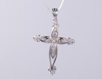Fancy 46cm S925 Silver CZ Cross Pendant Religious Pendant Cross 8 Cross Collection fashion jewelry pendants