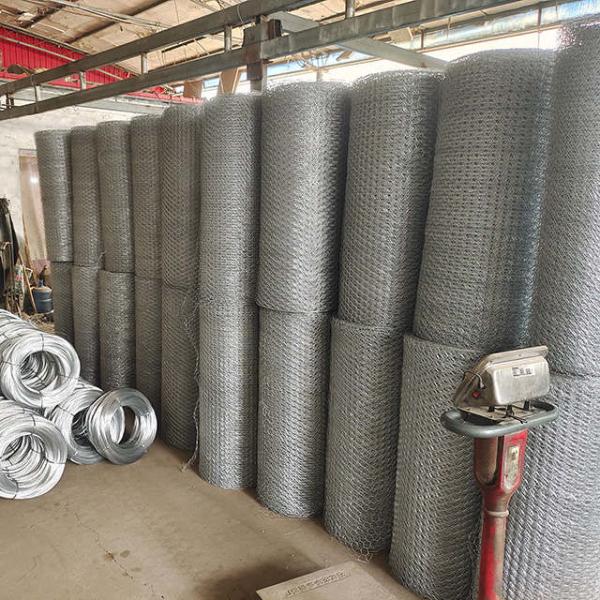 Galvanized Stainless Steel Hexagonal Gabion Mesh Erosion Resistant For Protection