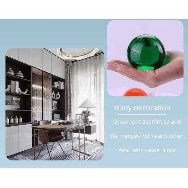 шарик хрустального шара шариков 40mm 50mm прозрачный жонглируя красный голубой акриловый