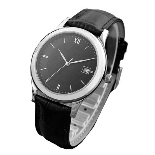 Stainless Steel Watches For Men , Quartz Wrist Watch With 5ATM Water Resistant