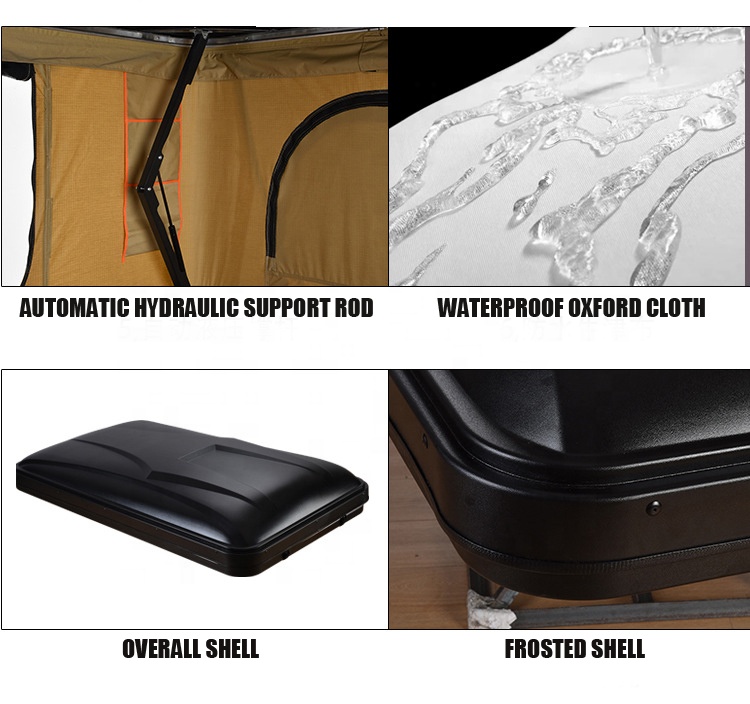 ABS Hard Shell Outdoor Car Rooftop Tent for Jeep SUV Truck Van Pop-up Design for Camping for SUV Roof Top