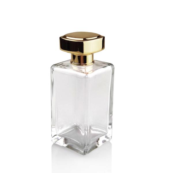 Luxurious Parfum Package Shiny Gold Electroplated Zinc Alloy Perfume Bottle Lid 15mm Heavy Zamak Perfume Cap