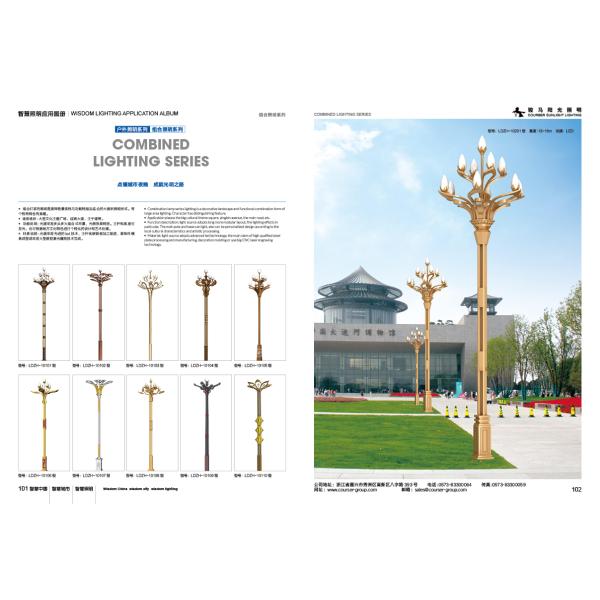 240W Outdoor Led Yard Pole Lights Parking Lot 3000K-6500K high pole led lamp