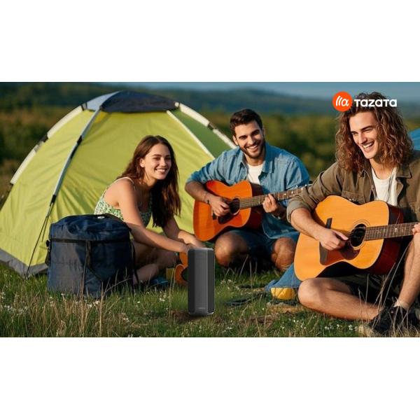 TAZATA FUN 200 Lightweight 0.55kg RGB Bluetooth Speaker With Passive Radiators Waterproof IPX7