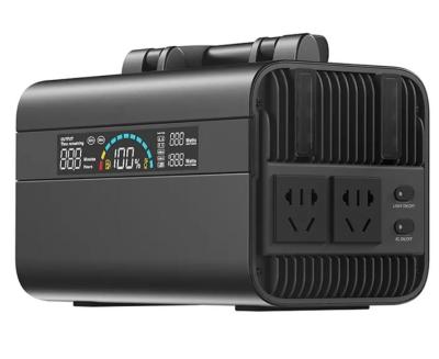 110V / 220V Input Output 600wh Portable Power Station With Solar And Light 4w