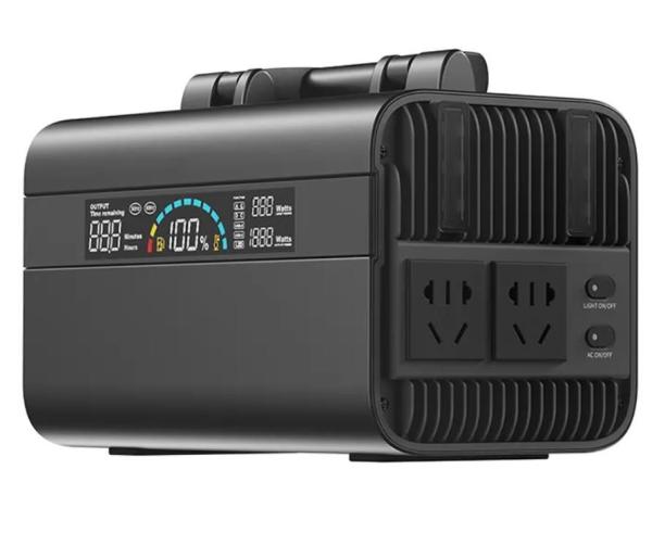 110V / 220V Input Output 600wh Portable Power Station With Solar And Light 4w