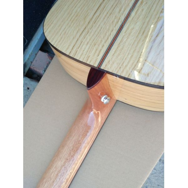 AAAA handmade all Solid OKA guitar dreadnought body guitar imported wood soundhole EQ D acoustic electric guitar