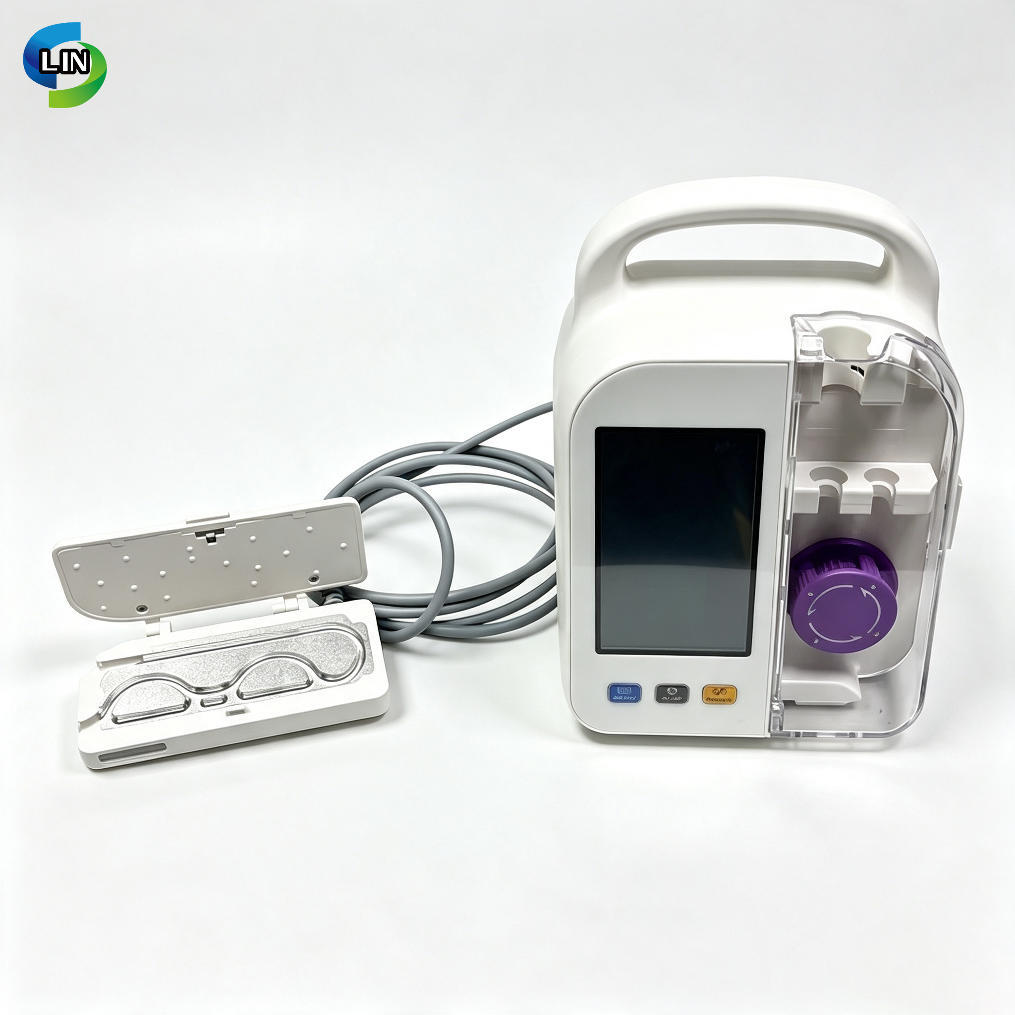 Medical Nutrition Feeding Pump with Curved Peristaltic Mechanism and 1-1800 ml/hour Feeding Rate at 32~50℃ / 90~122℉