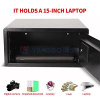 Caja de seguridad de hotel de acero negro con teclado digital peso OEM