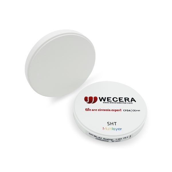 MPA 1000 диска Zirconia 98*14mm разнослоистый CAD CAM зубоврачебный для филирова