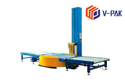Electric Turntable Wrapping Machine , Automatic Pallet Wrapper For Cartons