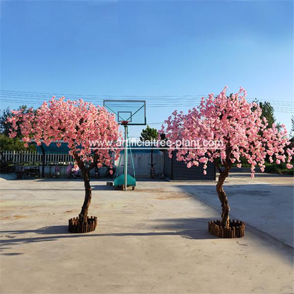 Anti - Aging Outdoor Artificial Cherry Blossom Tree / Cherry Blossom Plastic Flowers