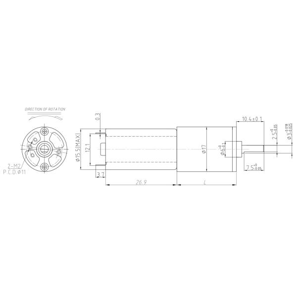 Low Noise powder gears 17mm dia 3v 7.4v 12v 24v 1watt 20rpm brushes dc spur gear motor ce