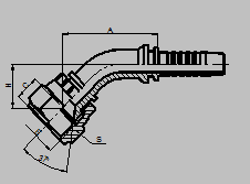 Carbon Steel Female JIC Hydraulic Hose Fittings , Hydraulic Hose Pipe Fittings