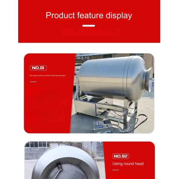 50L/100L/200L Capacity Commercial Vacuum Meat Tumbler Machine for Pork Meat Marinating