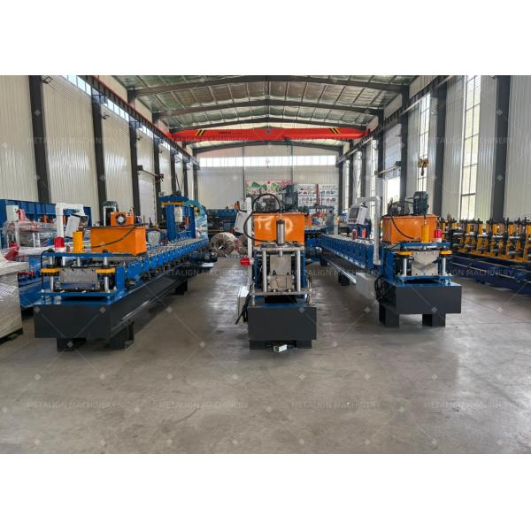 Máquina formadora de rollos para techos con canalones de lluvia estilo K con espesor de material de 0,4-0,8 mm y velocidad de formación de 15-20 m/min