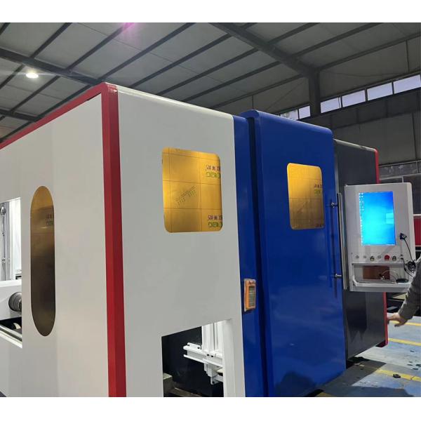 Industrial Double Table 3000w Sheet and Tube Metal Laser Cutting Machine with HIWIN Guiderail