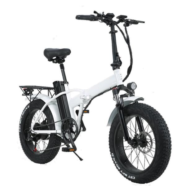 48V 500W Fat Bike Electric 20 Inch Foldable Snow Bike With 48V 15Ah Lithium Battery