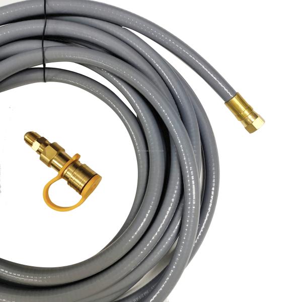 Нержавеющая сталь 12 футов 1/2-дюймовый природный газовый шланг для BBQ гриль терраса