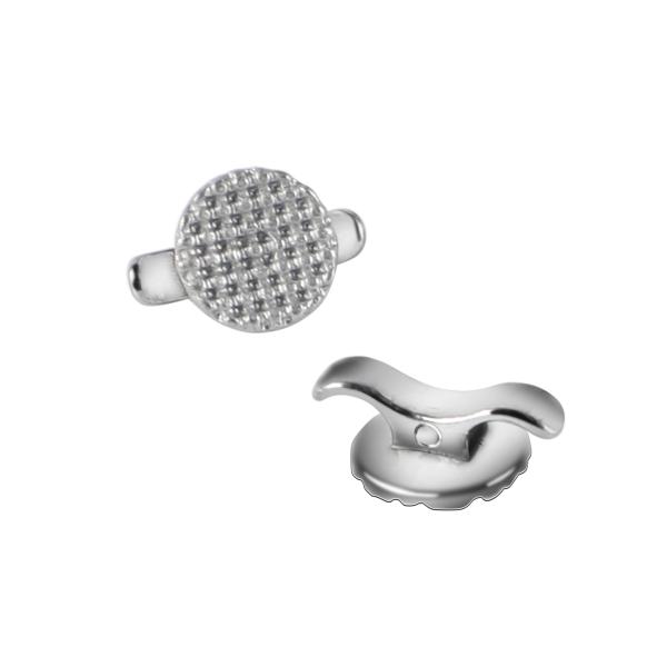 Stainless Steel Lingual Button with Small Cleat 10 pcs/pk