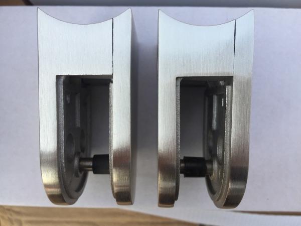 Stainless and Glass Balustrade 45*63mm Glass Clamp for 12.76mm Glass