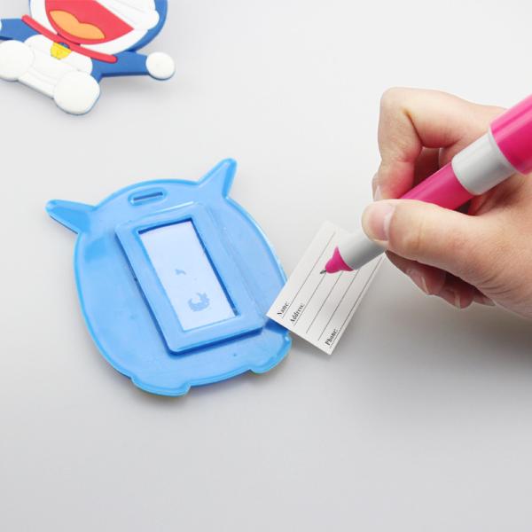 Custom personalized luggage tag low price silicone luggage tag wholesale OEM made PVC