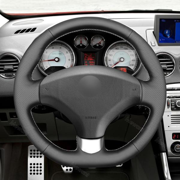 Hand Sewing Artificial Leather Steering Wheel Cover for Peugeot 308 CC SW RCZ 3008 5008 2007-2017