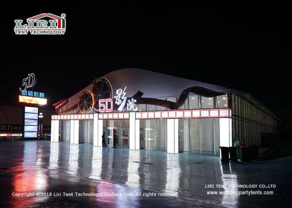 20x30m 6m Side Height Outdoor Event Tents With Thermo Roof Covers And Glass Panel Around For Cinema Room