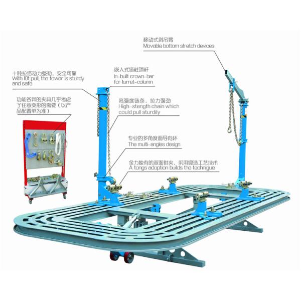 Máquina de bastidor de carrocería automática Sistema de reparación de colisiones de automóviles Enderezamiento de chasis Equipo de reparación de carrocería