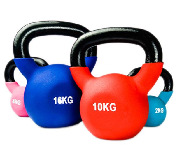 Color Kettlebell Weights, Easy Grip Weights for Total Body Fitness Training Men and Women home Workout