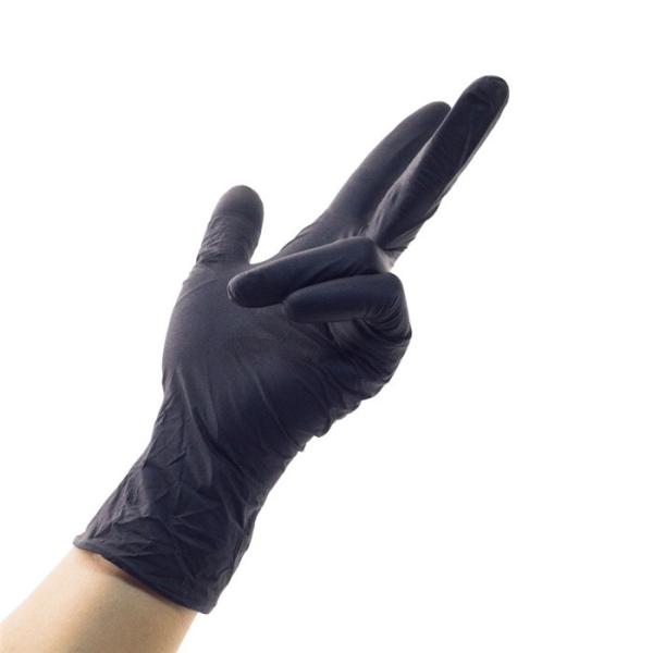 100-Packs Disposable Gloves,Nitrile Gloves,Cleaning Gloves with EN455, EN374, FDA