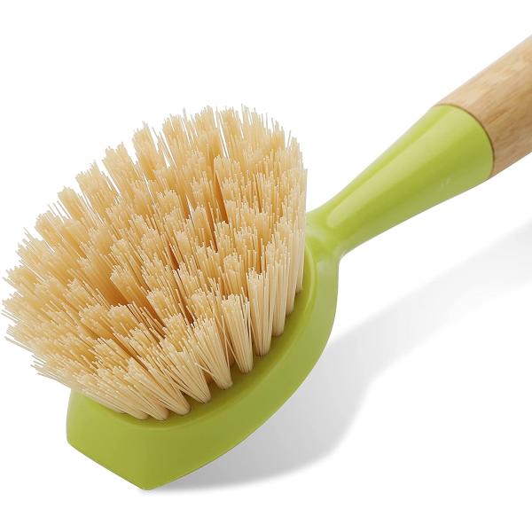 кухня щетинки 1.1in PBT Scrub скруббер блюда щетки с ручкой