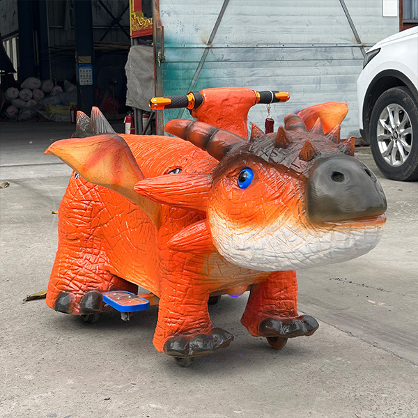 Attractive Funny Kids Ride On Walking Dinosaur Scooter For Shopping Center Play House