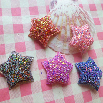 Fireproof 54/55' 3D Holographic Glitter Leather Fabric