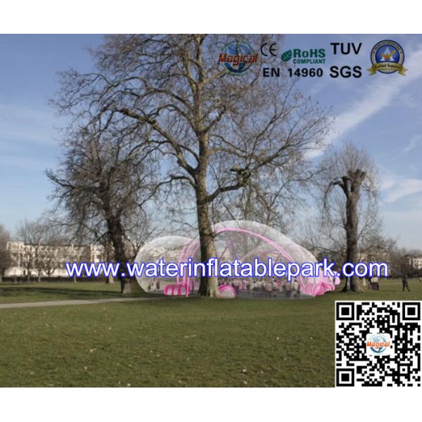 1.0mm PVC Clear Camping Tent / Party Inflatable Lawn Bubble Tent