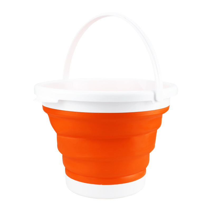 High Quality Portable Folding Children's Outdoor Fishing & Travel Multi-Purpose Bucket Silicone Plastic Water Bucket