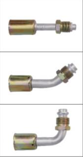 #6 #8 #10 #12 Flexible iron outer screw joint with iron jacket (  Male O-Ring ) / auto air conditioning hose fitting