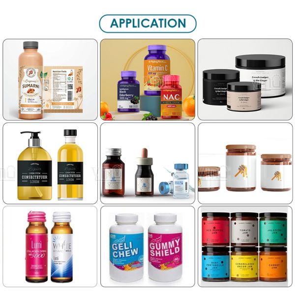 Benchtop Cylindrical Beer Bottle Desktop Labeler Equipment Vial Applicator Machine